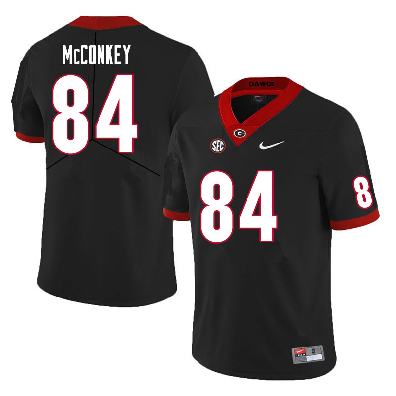 Men #84 Ladd McConkey Georgia Bulldogs College Football Jerseys Sale-Black - Click Image to Close